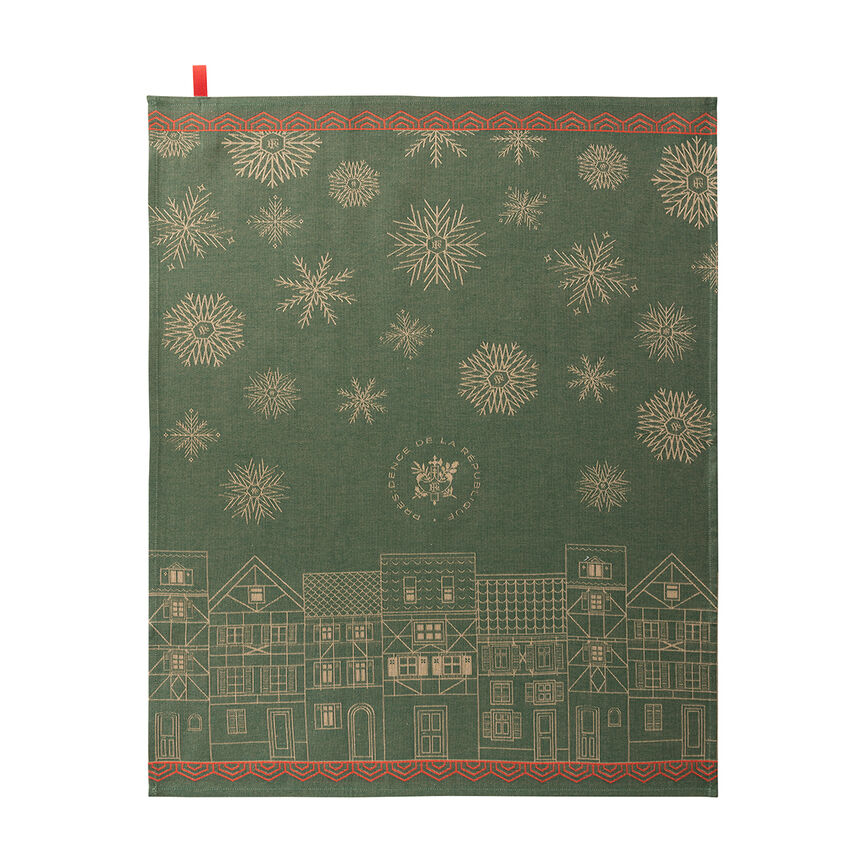 Strofinaccio Village de no&euml;l &Eacute;lys&eacute;e Cotone, , hi-res image number 0